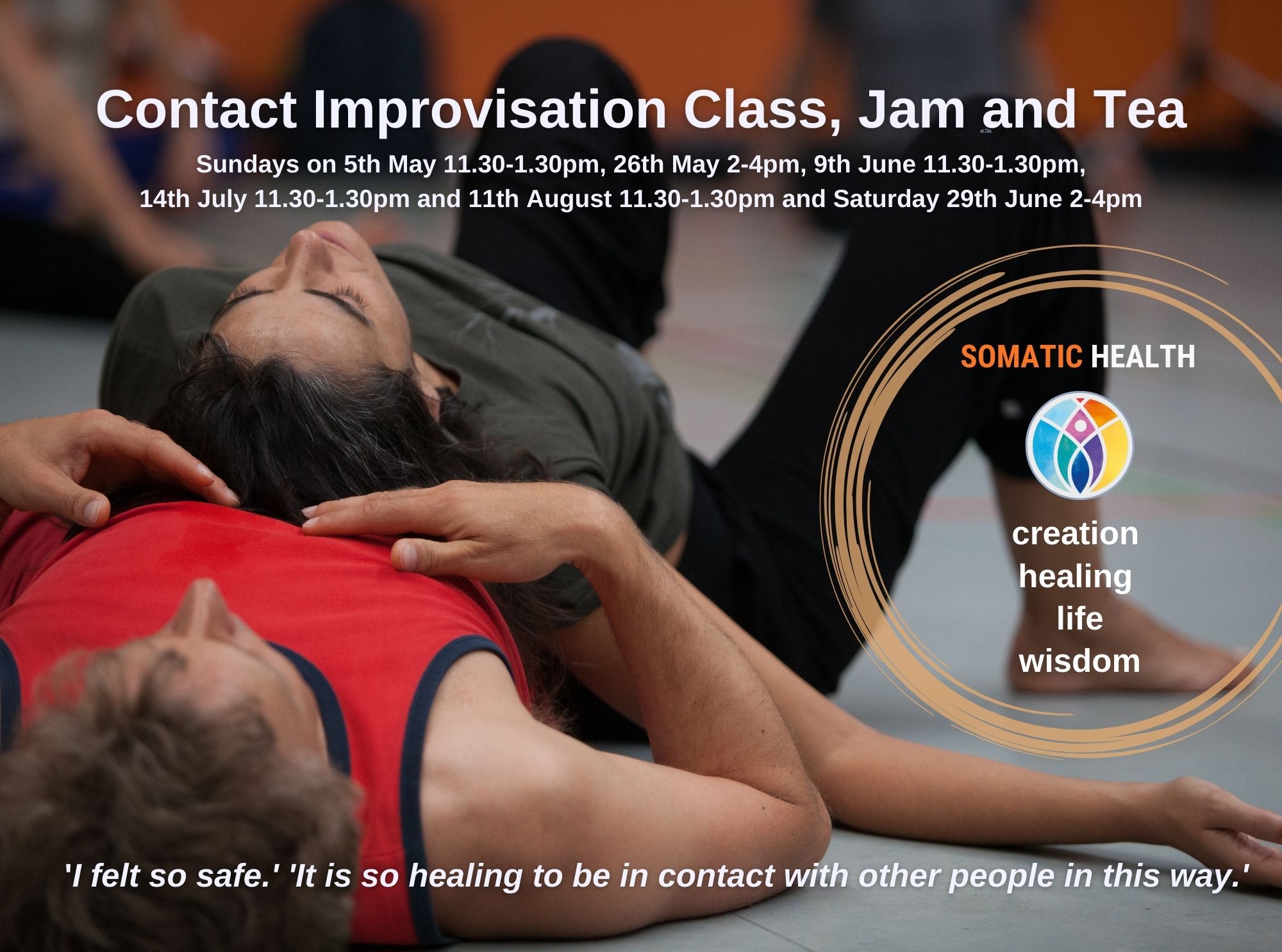 Contact Improvisation Dance Class, Jam and Tea